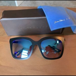 Diff Eyewear Ella Black/Blue Ice Sunglasses